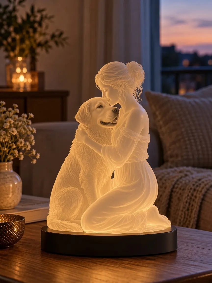 Inspiração: luminária com pet