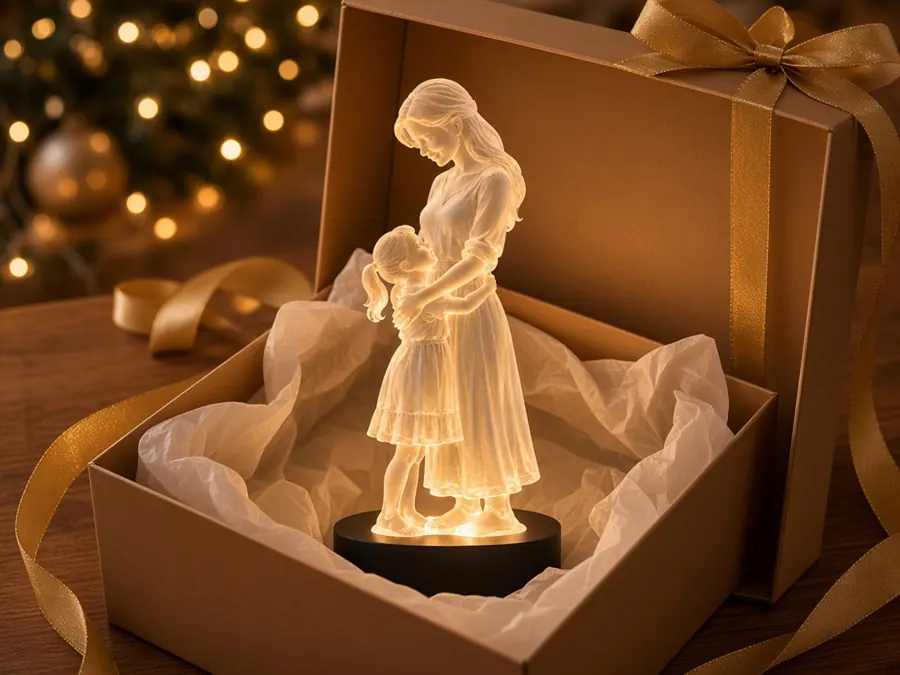 Inspiração: luminária na caixa de presente