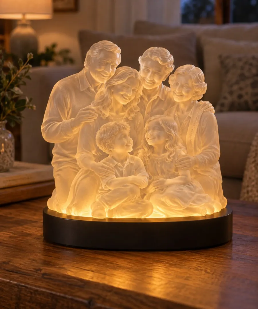 Luminária de família grande