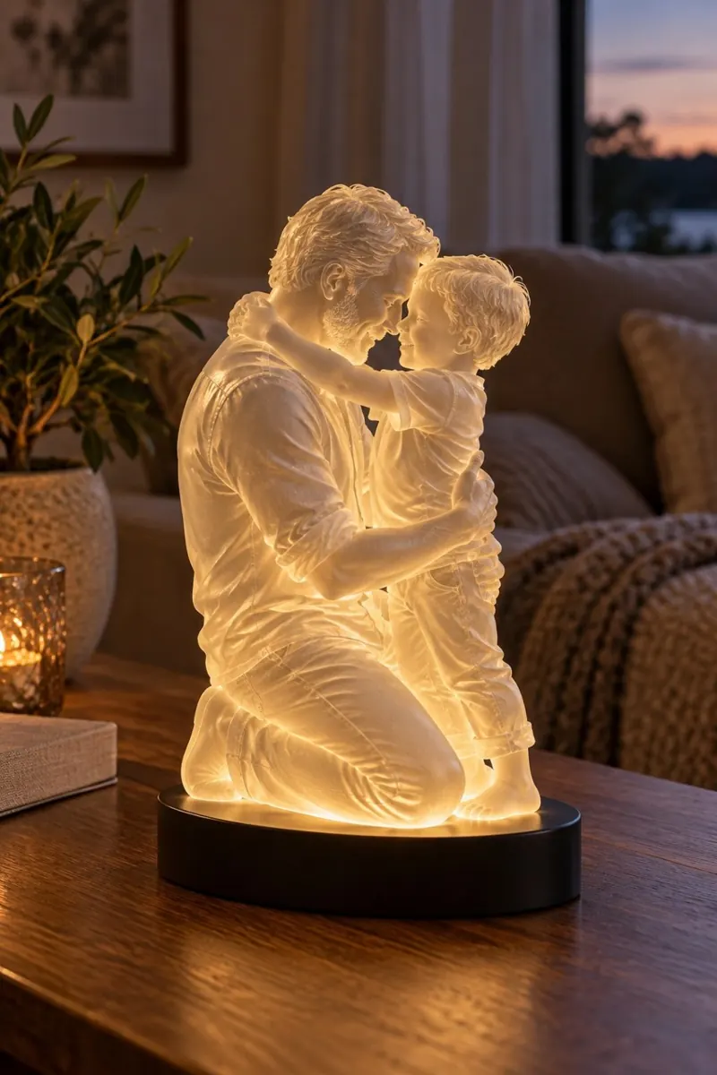 Luminária de pai e filho